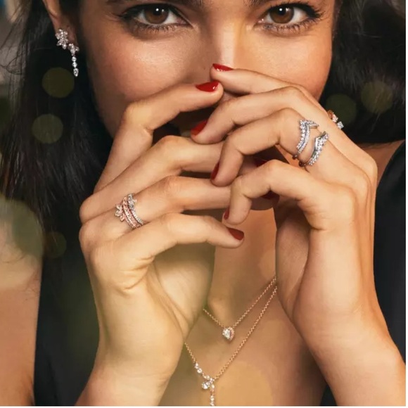 PANDORA ALE MET Timeless Wish Half Sparkling Ring Size 6 NEW WITH TAG - Picture 5 of 6